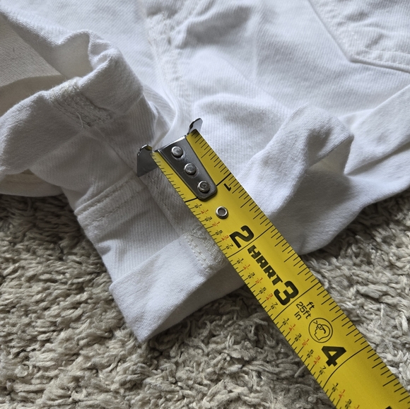 We The Free beginners luck low rise slouch shorts white denim womens 31 - Picture 12 of 12